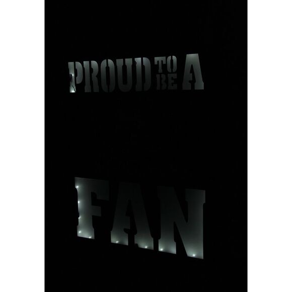 Proud To Be A San Francisco 49ers Fan Cutout Metal Wall Sign - Picture 2 of 3